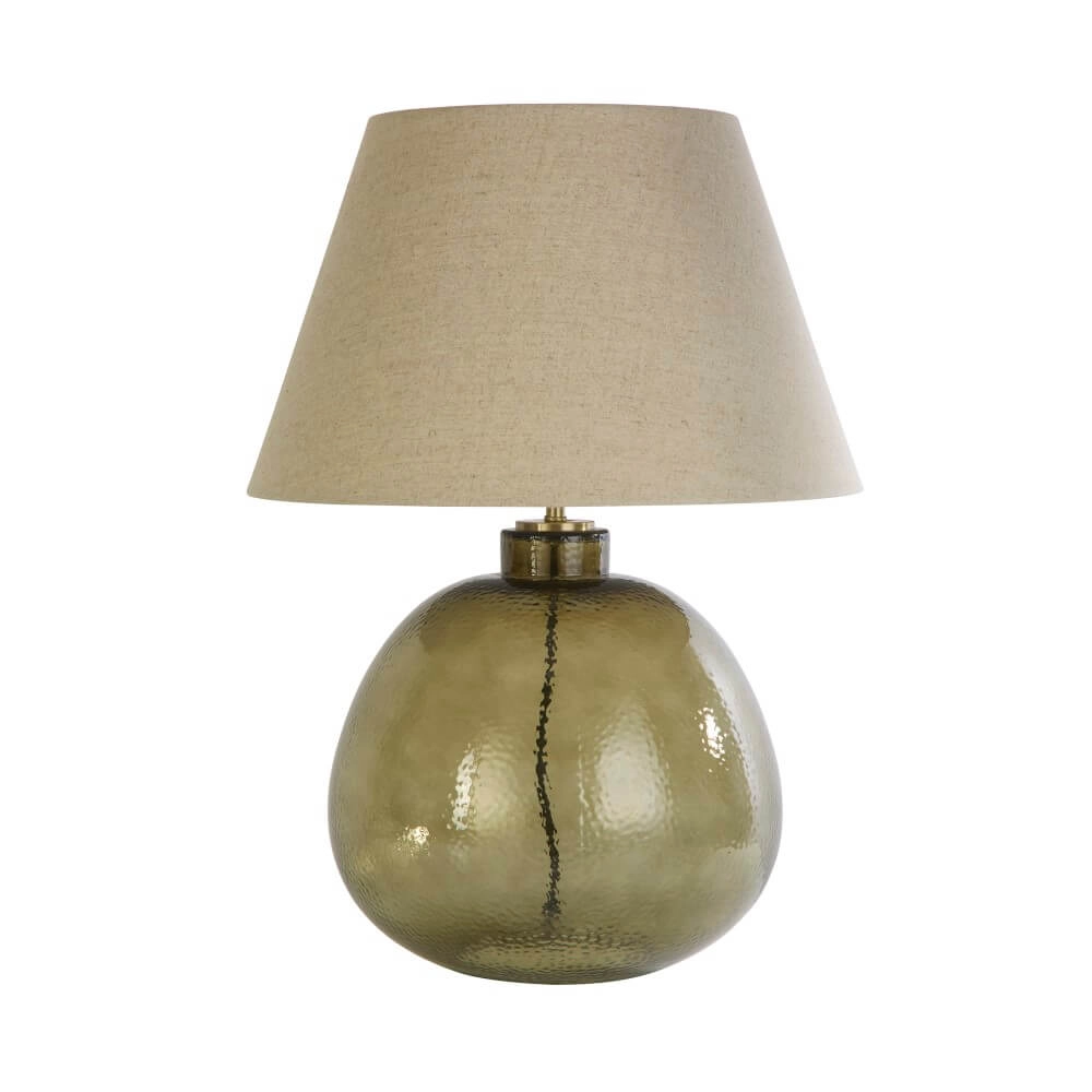 Table lamp Zenith Green glass Searchlight 5053423273617