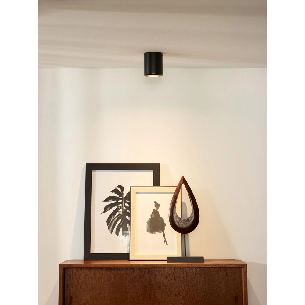 Ceiling spotlight Bodi Ø 8cm black Lucide 5411212091536