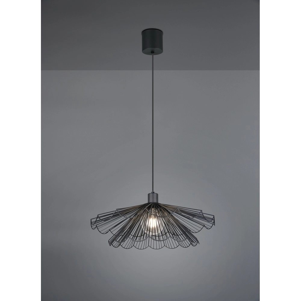 Pendant lamp Margarita Ø 50cm black Trio 4017807661712