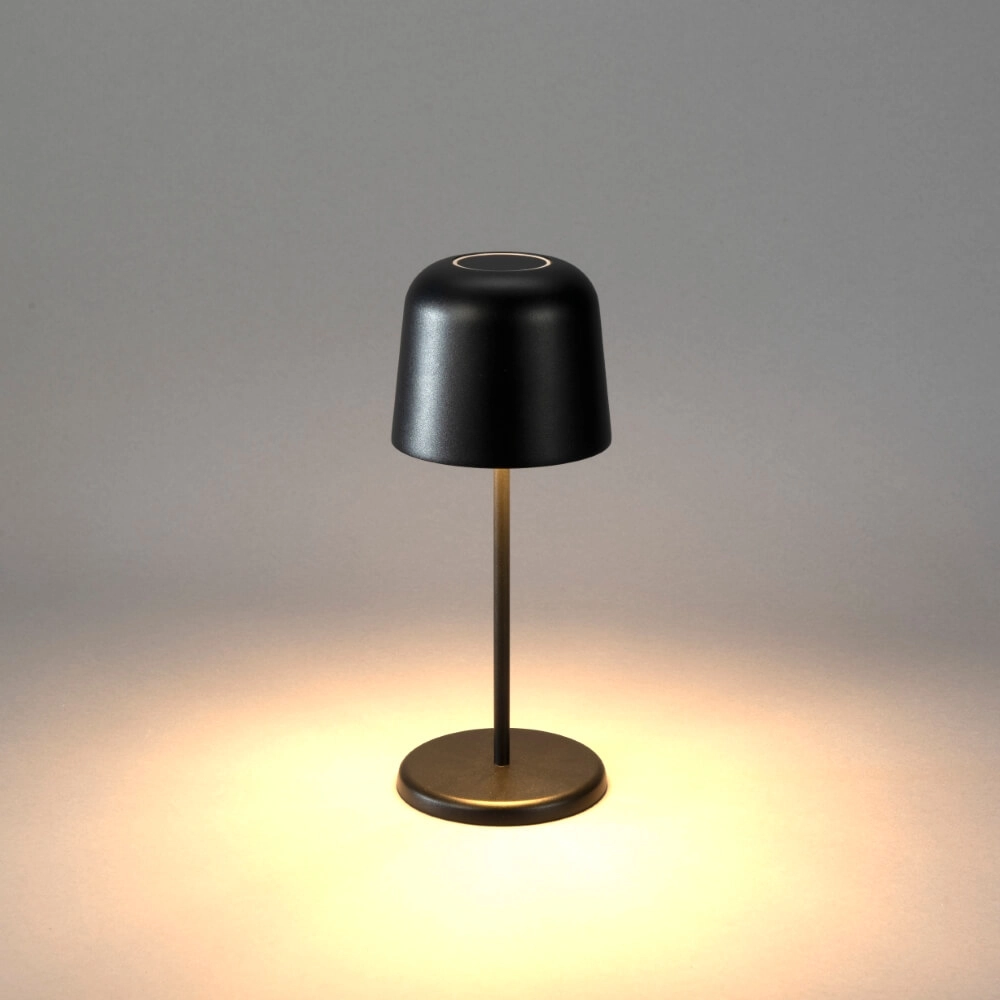 Rechargeable table lamp Biot black with removable cap KonstSmide 7318307845754