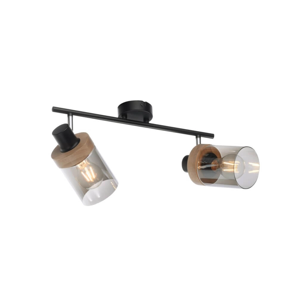 Ceiling lamp Pasqual 2-light black Just Light 4043689986117