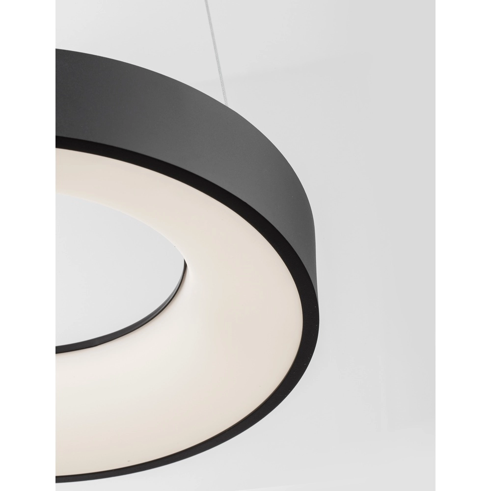 Pendant lamp Rando Thin black Ø 38cm Lyora 5212017420152