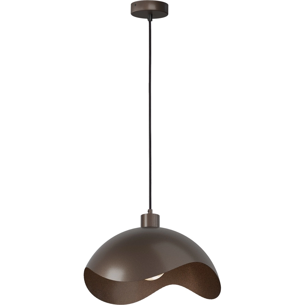 Design pendant lamp Volta Ø40cm - wavy - cocoa