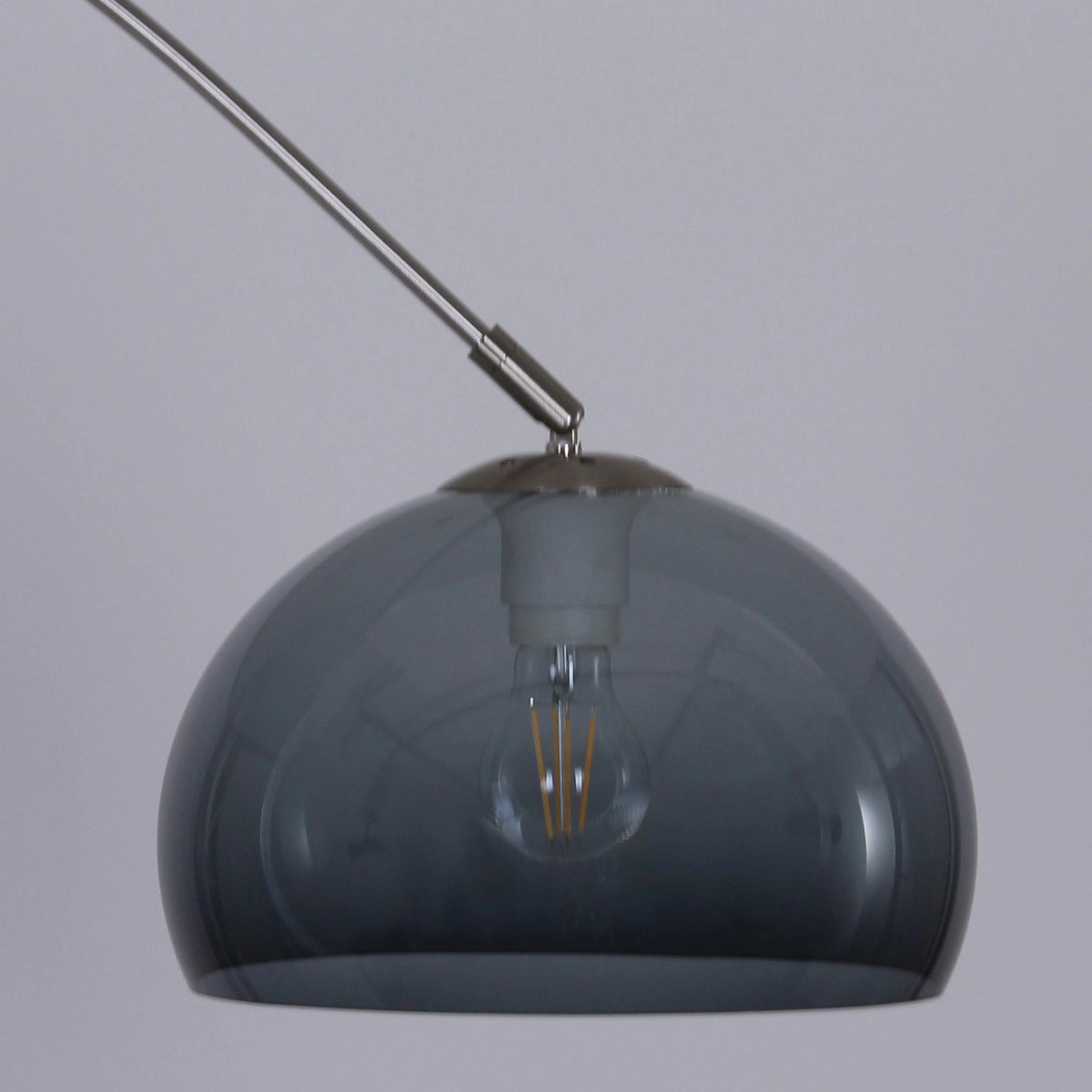 Arc lamp Stresa black with smoke glass Steinhauer 8712746116489