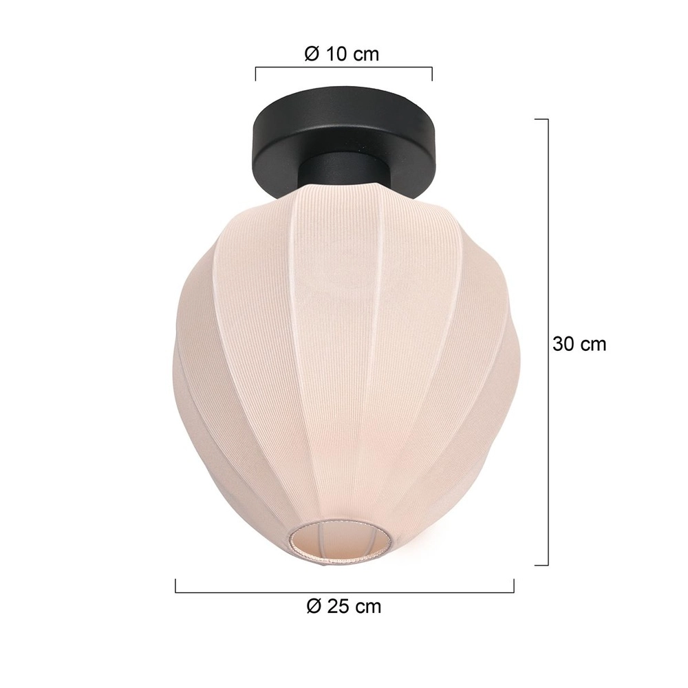 Ceiling lamp Bloeba cream shade Ø 25cm Steinhauer 8712746181050