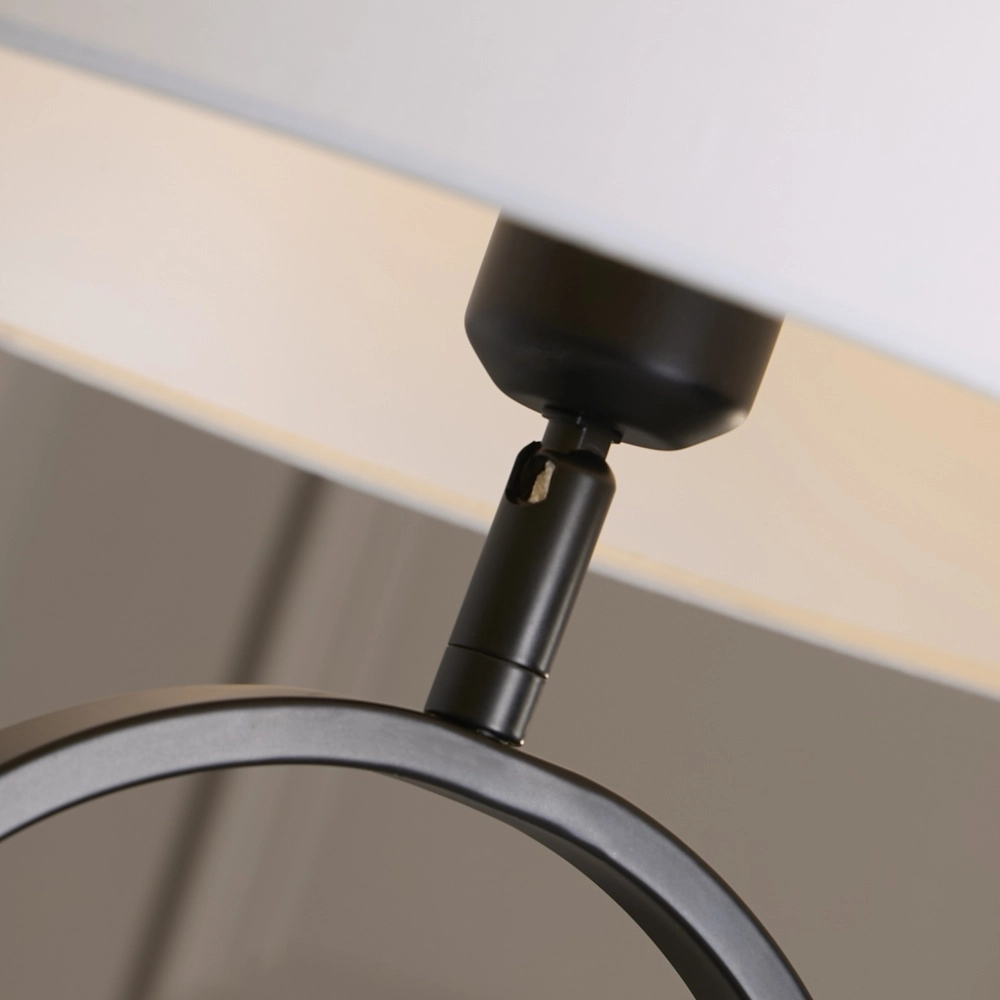 Table lamp Modish black with white hood Searchlight 5053423306261