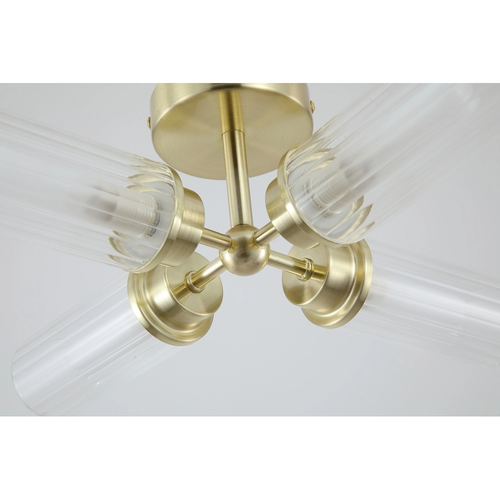 4-light ceiling lamp Imperial gold Searchlight 5053423299266