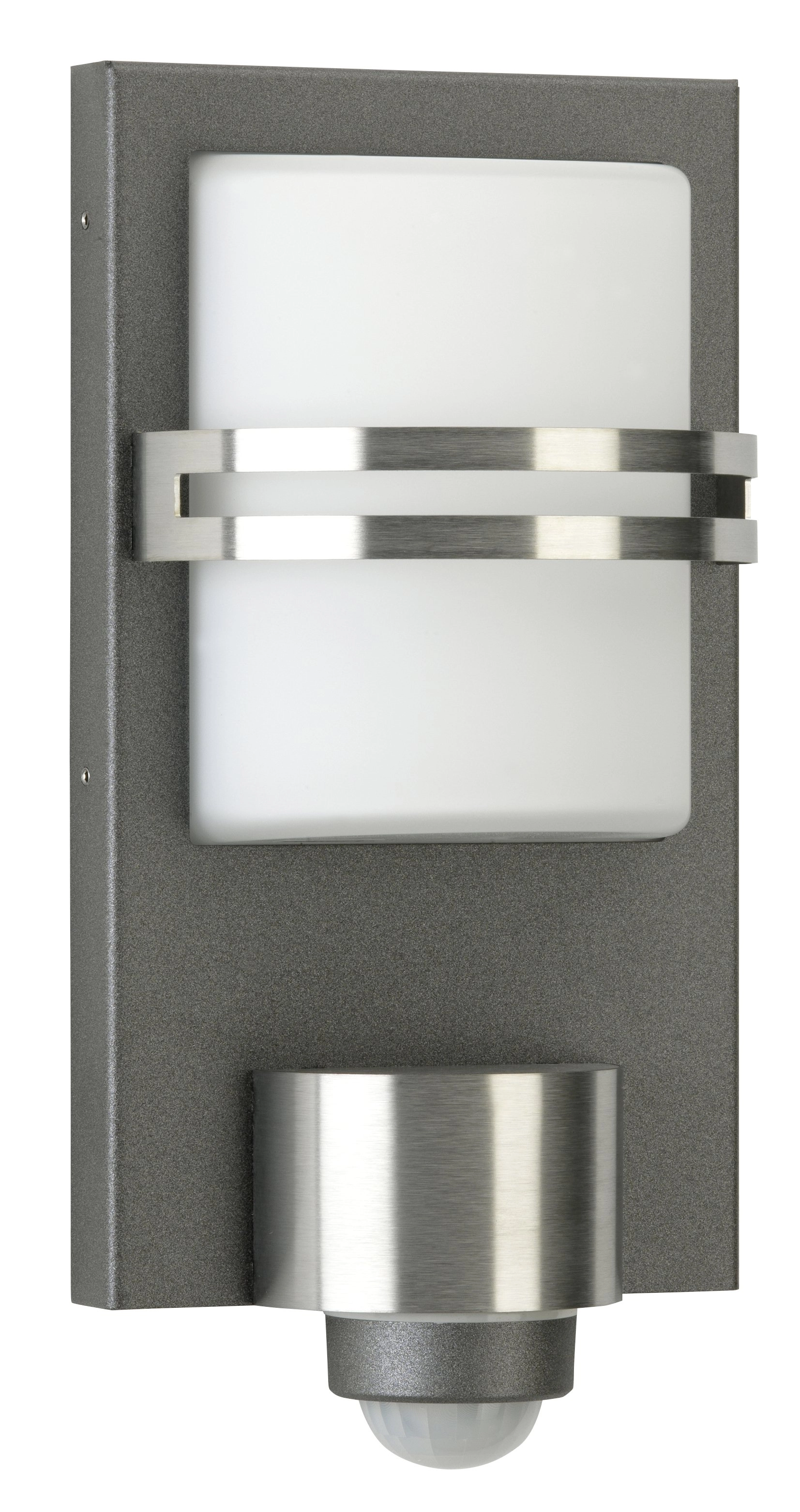 Anthracite outdoor wall lamp Square sensor