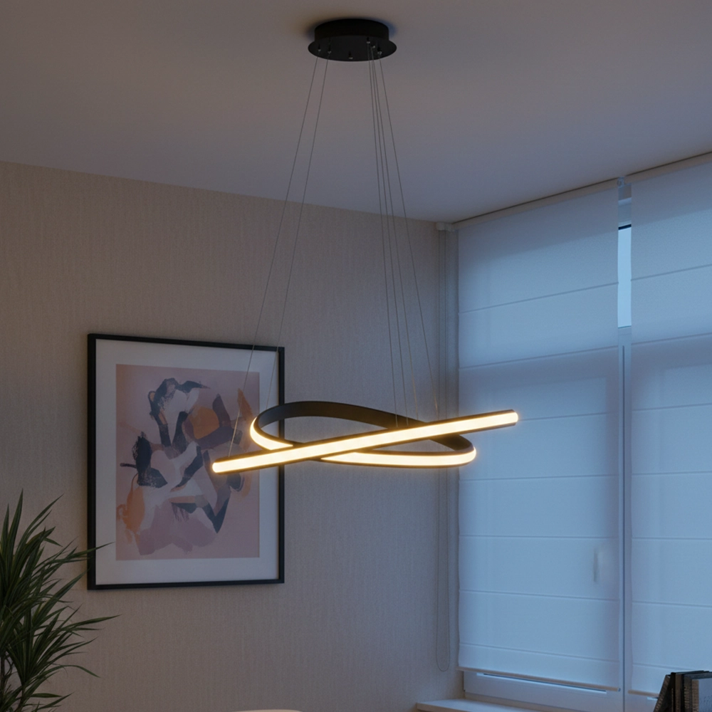 Design pendant lamp Aries black Ø 59cm