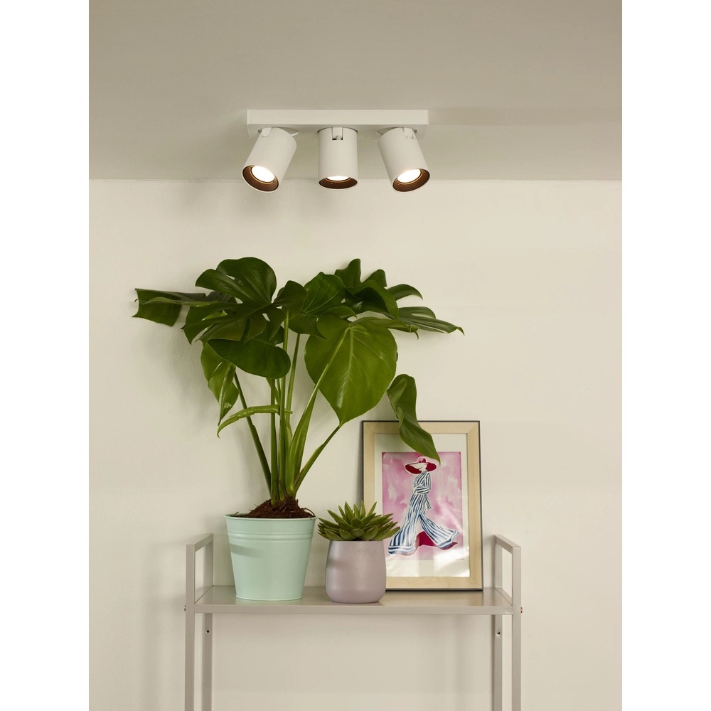 Ceiling spotlight Nigel 3-light white Lucide 5411212092588