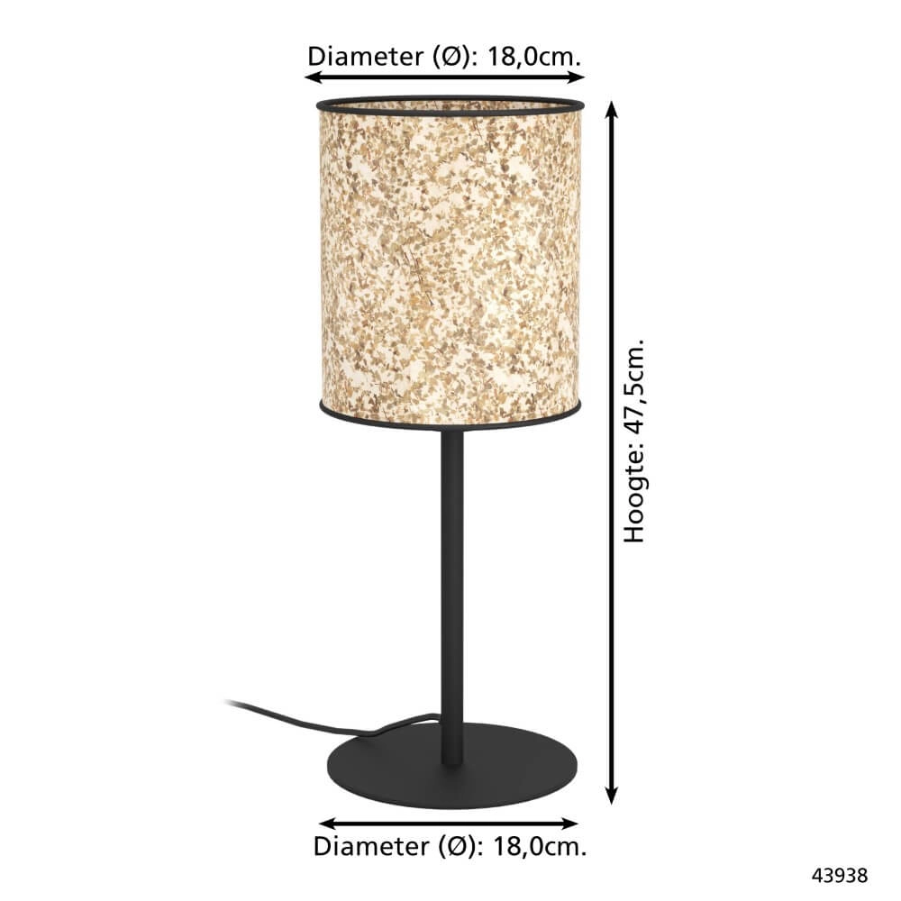 Natural table lamp Butterburn 47.5cm Eglo 9002759439385