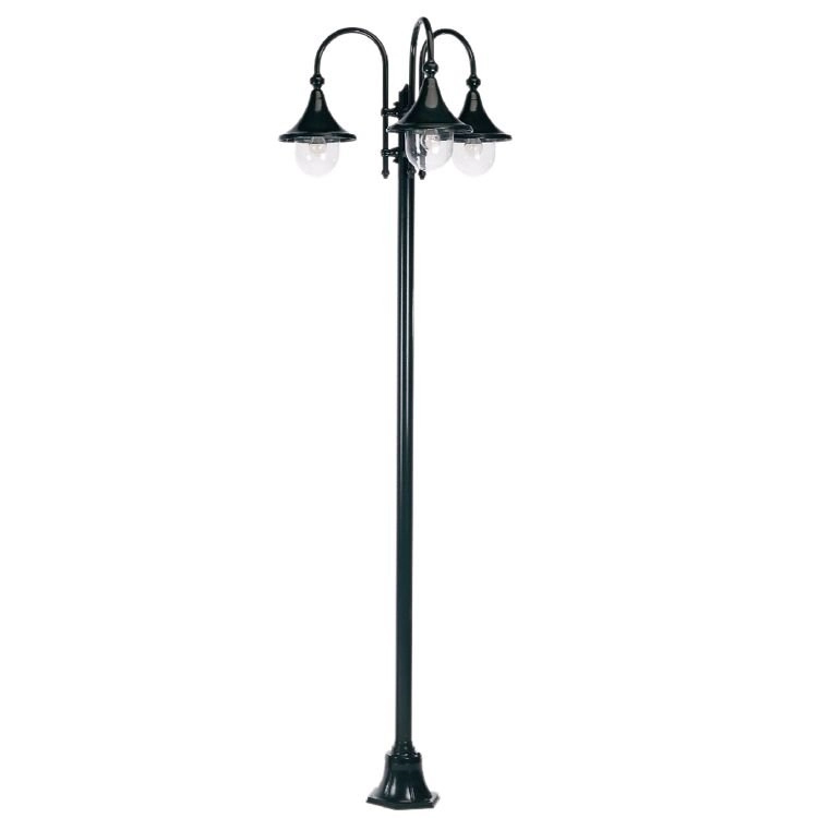 Classic 3-light stable lamp Rimini black