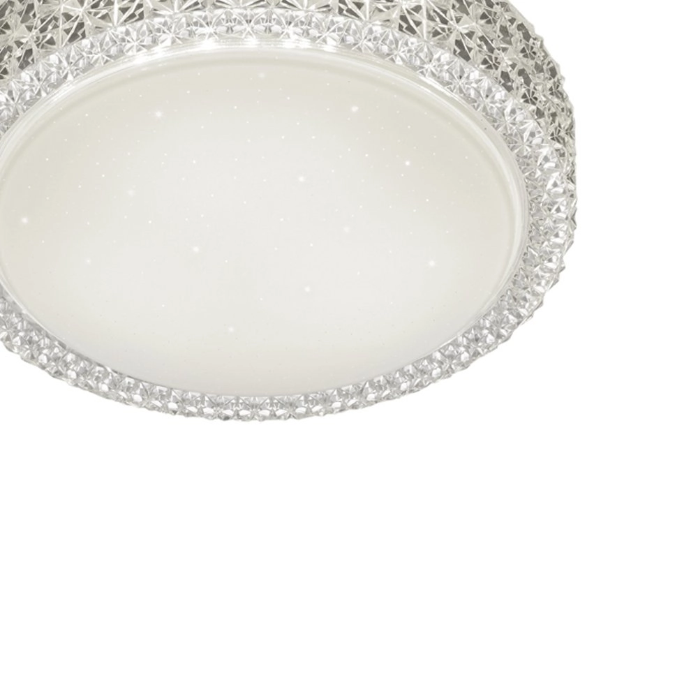 LED flush ceiling light Pegasus with star effect white Trio 4017807305586
