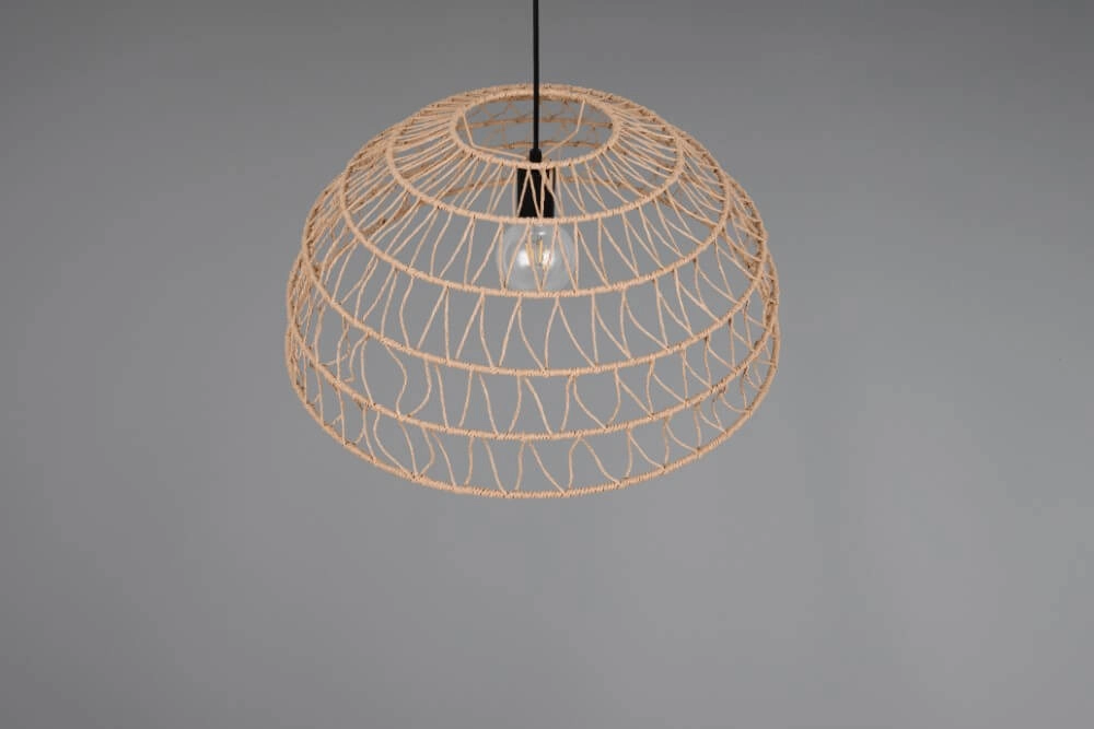 Rattan pendant lamp Paulette Ø 60cm Trio 4017807637533