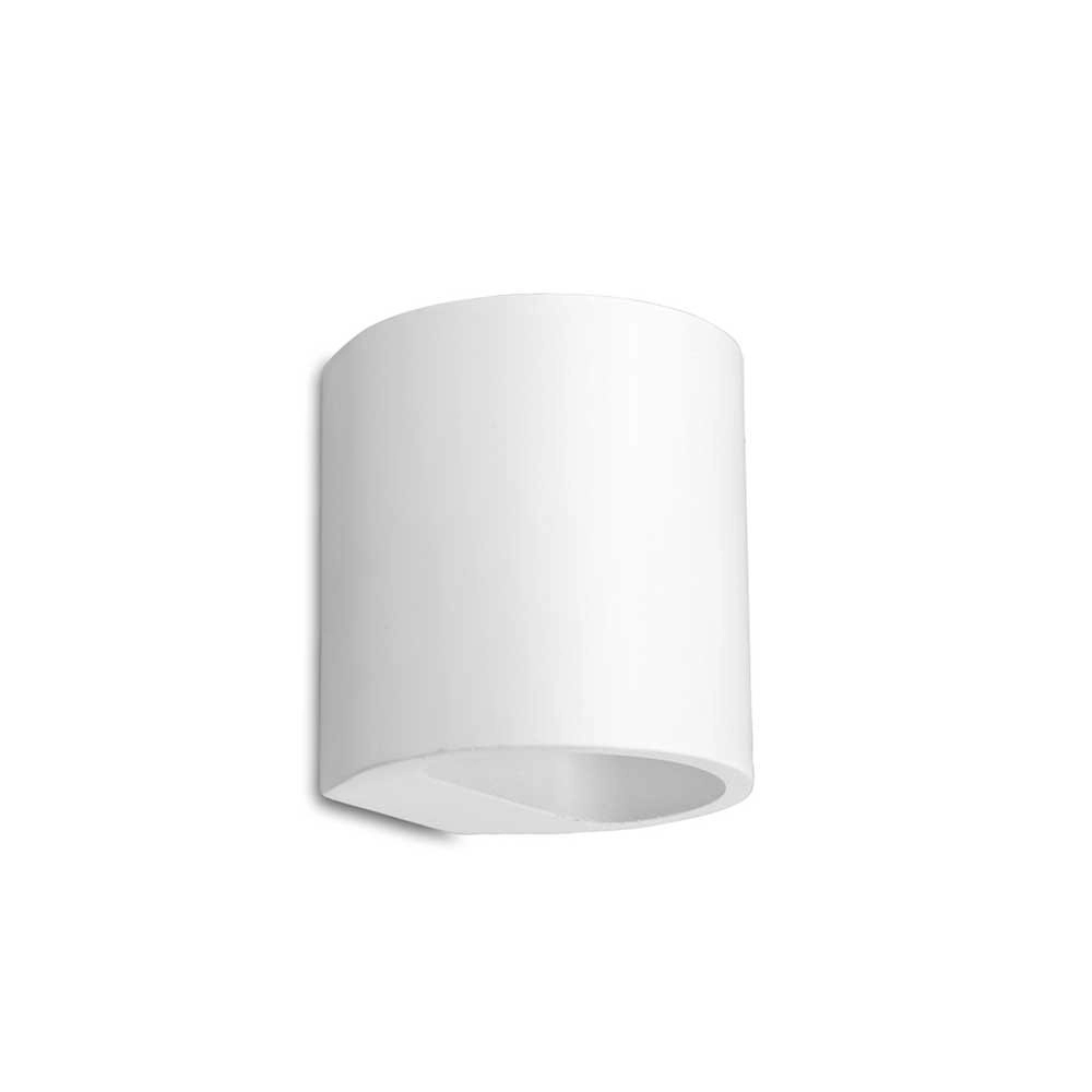 Paintable wall spot Plaster Round Up-Down white