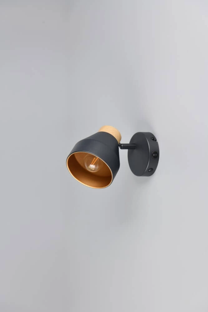 Design wall lamp Valentin black Trio 4017807637397