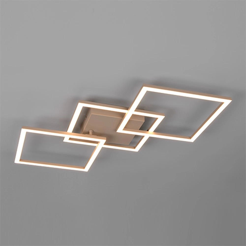 Modern ceiling lamp Trail 74.5cm sand brown