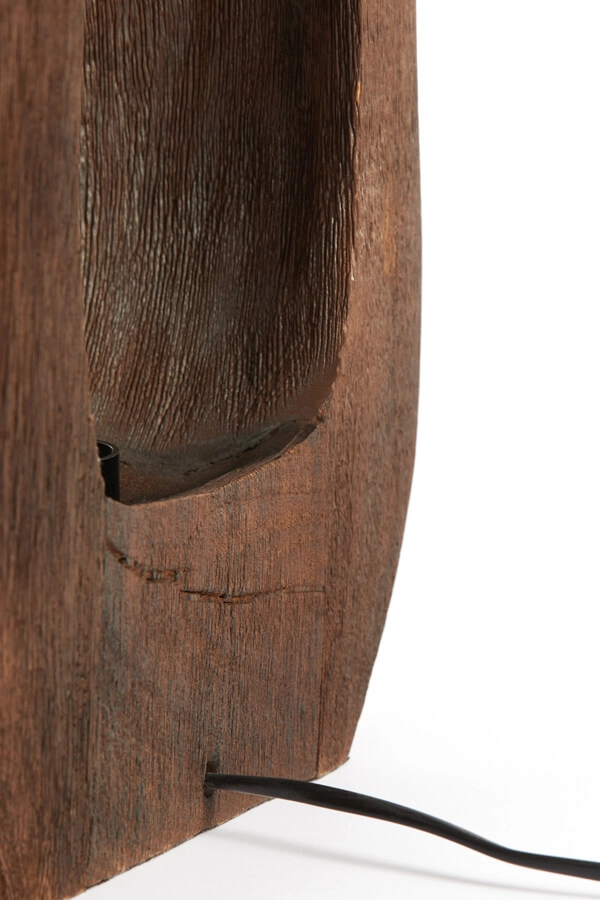 Dark wood table lamp Kelafo 33 x 40cm Light & Living 8717807691080