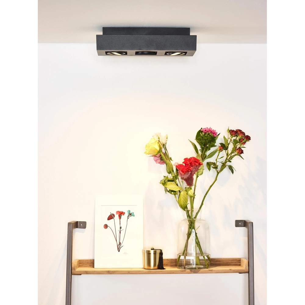Ceiling spotlight Xirax 3 x 5W black Lucide 5411212092328