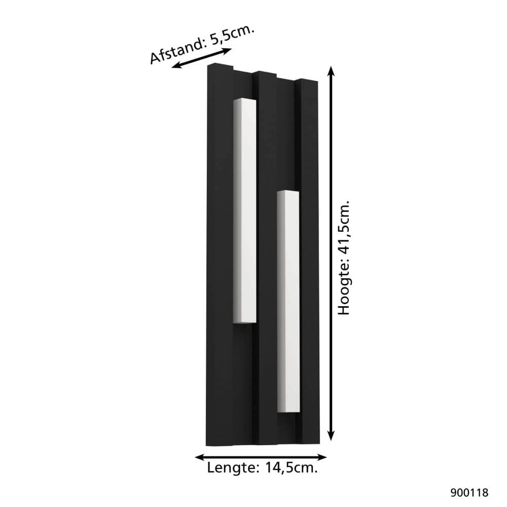 Modern wall lamp Fandina anthracite Eglo 9008606230150