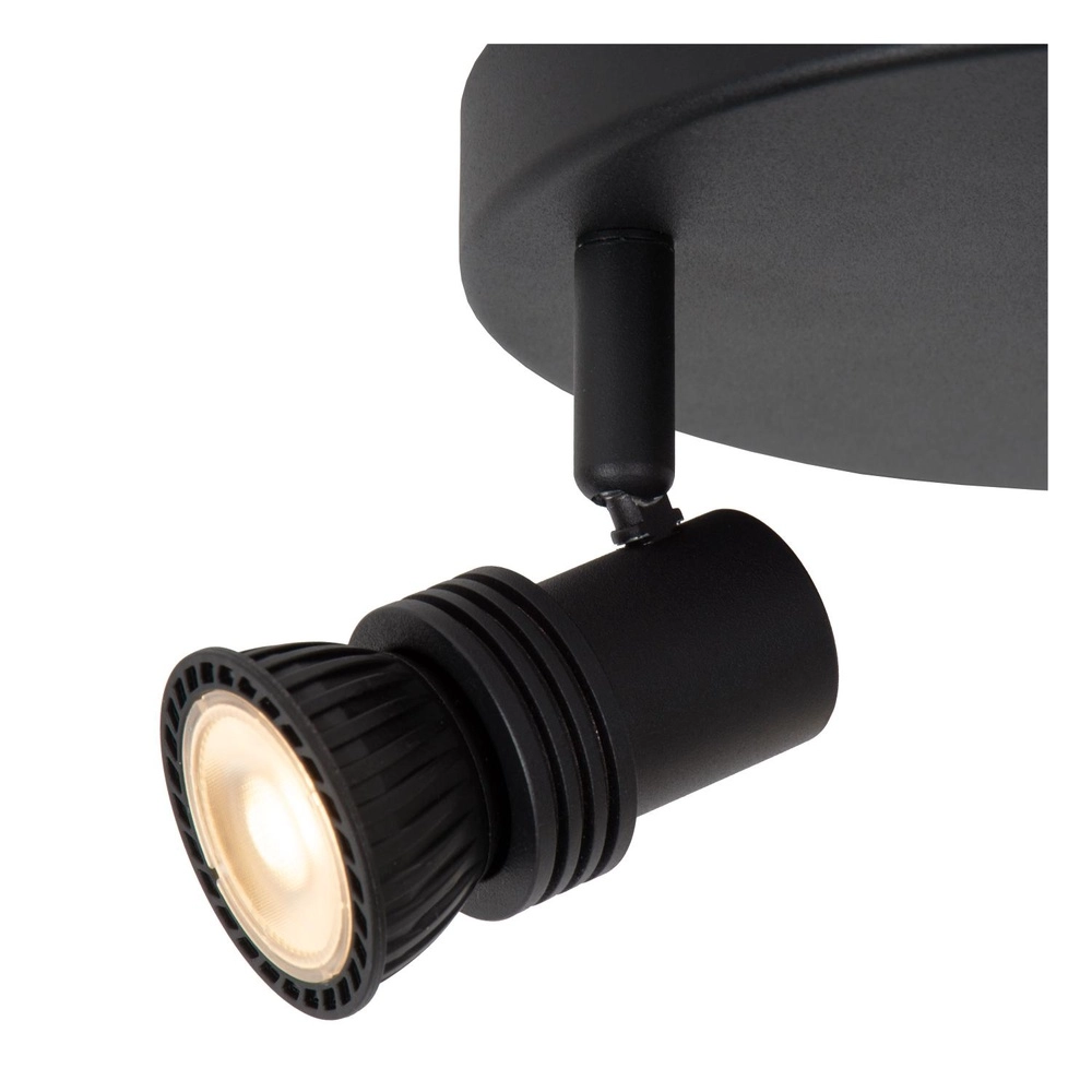 Ceiling spotlight Kianti 2-light black Lucide 5411212530868