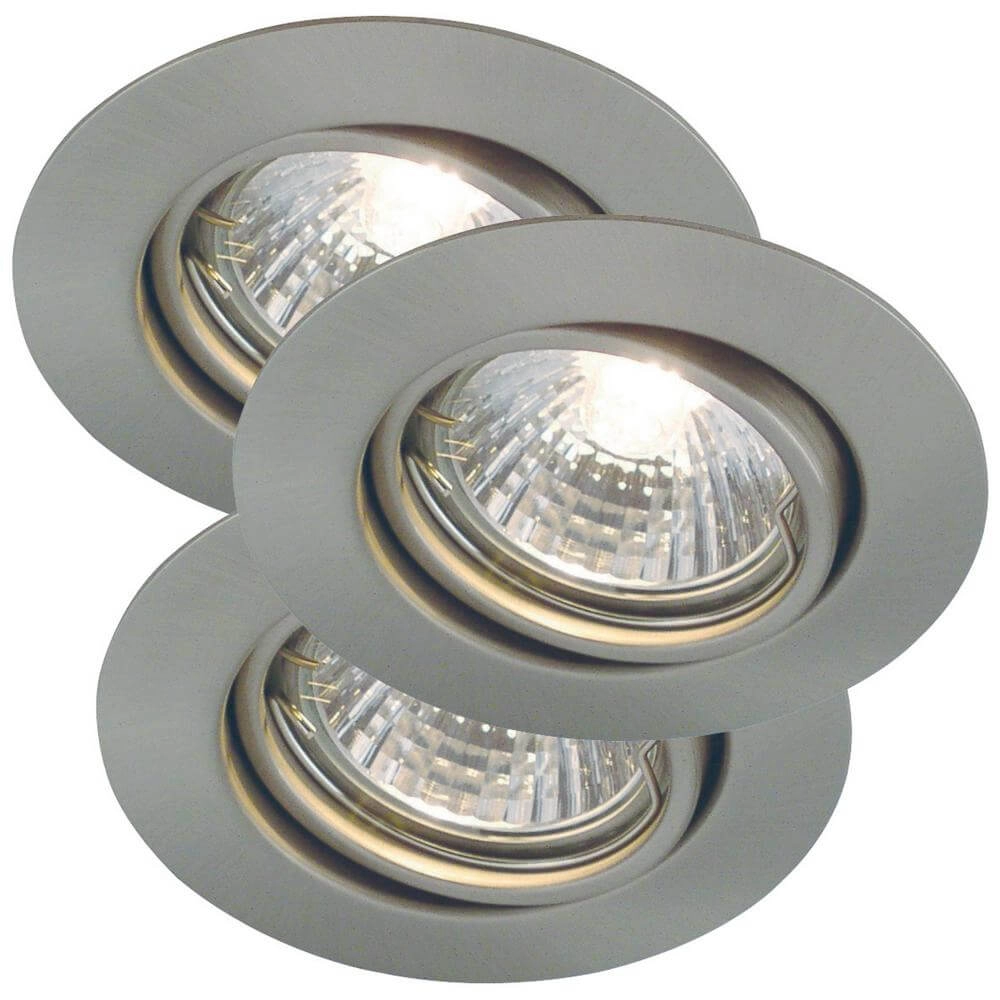 Set of 3 spotlights Triton metal