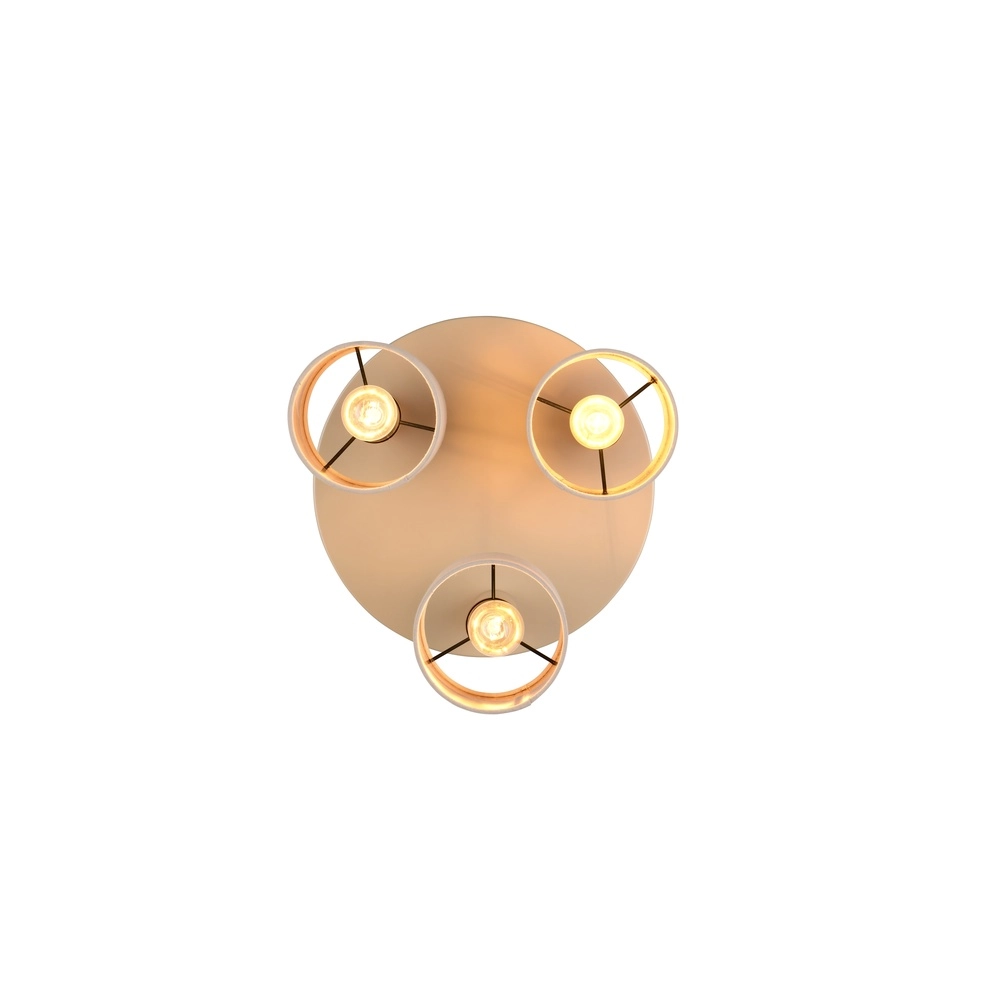 3-light ceiling lamp Tommy sand brown