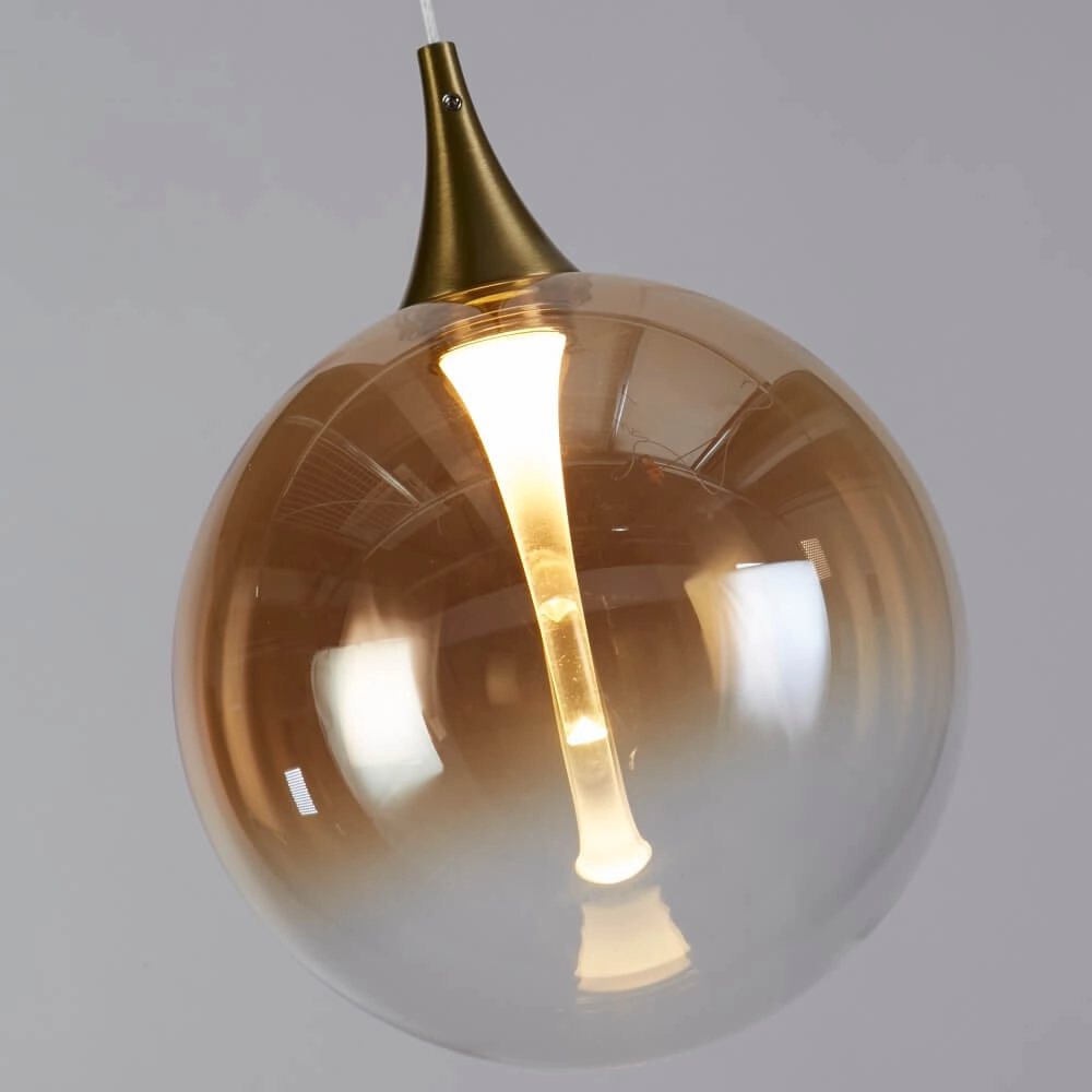 3-light pendant lamp Alchemy Amber glass Searchlight 5053423273839