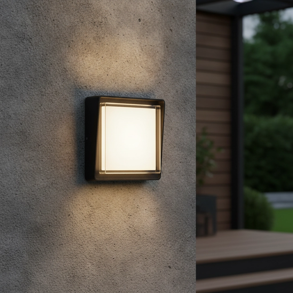 Square wall lamp Cape anthracite