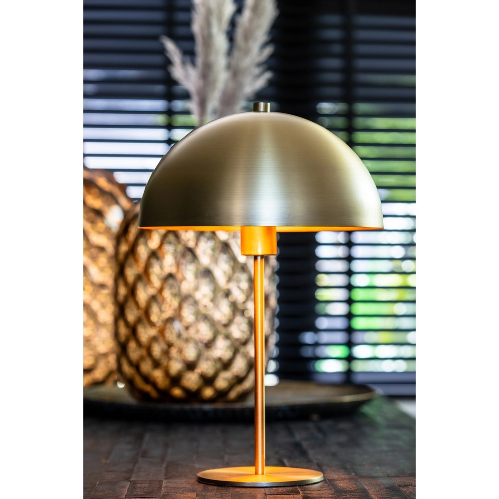 Table lamp Merel brass matt Ø 29.5cm Light & Living 8717807314262