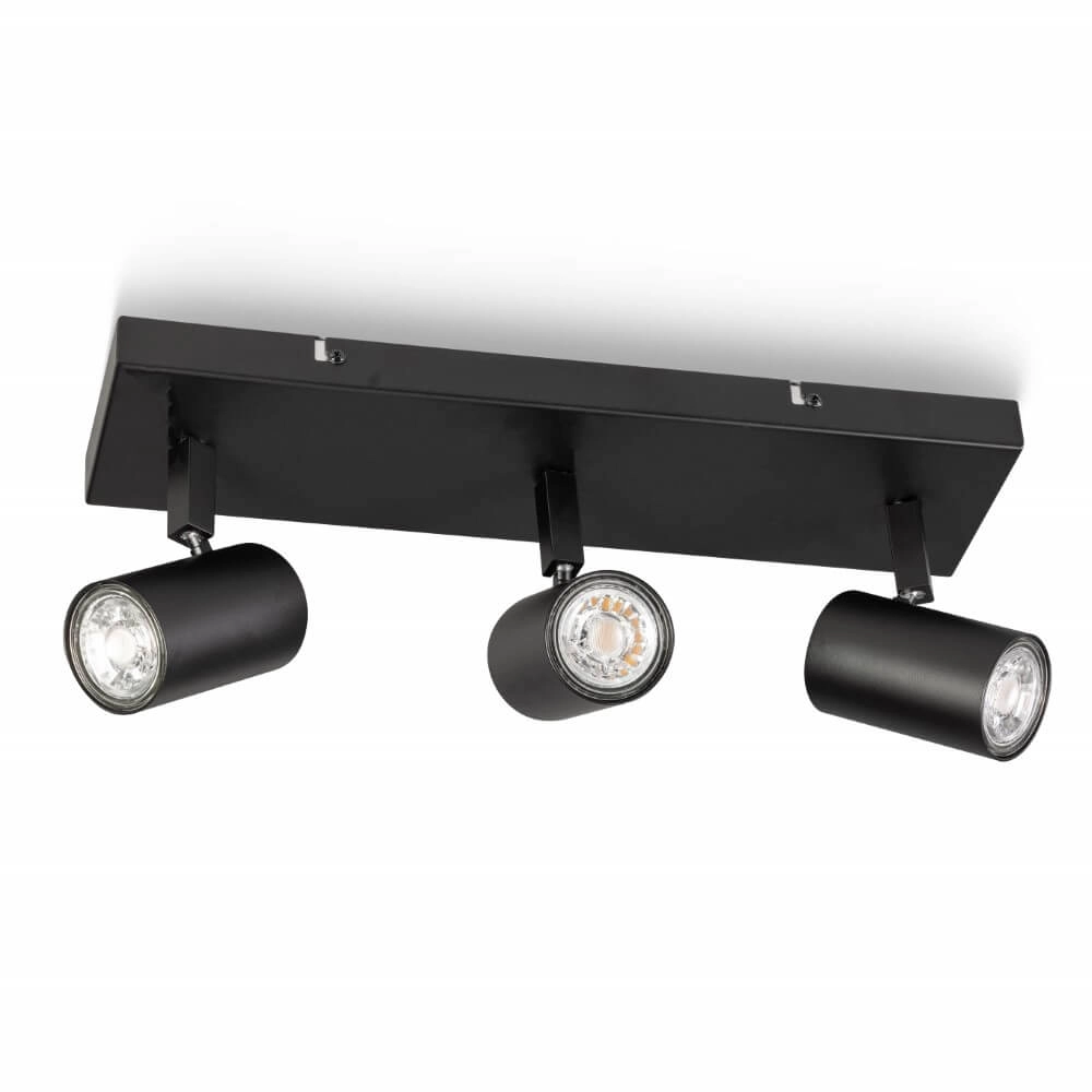 3-light ceiling spotlight The Common black