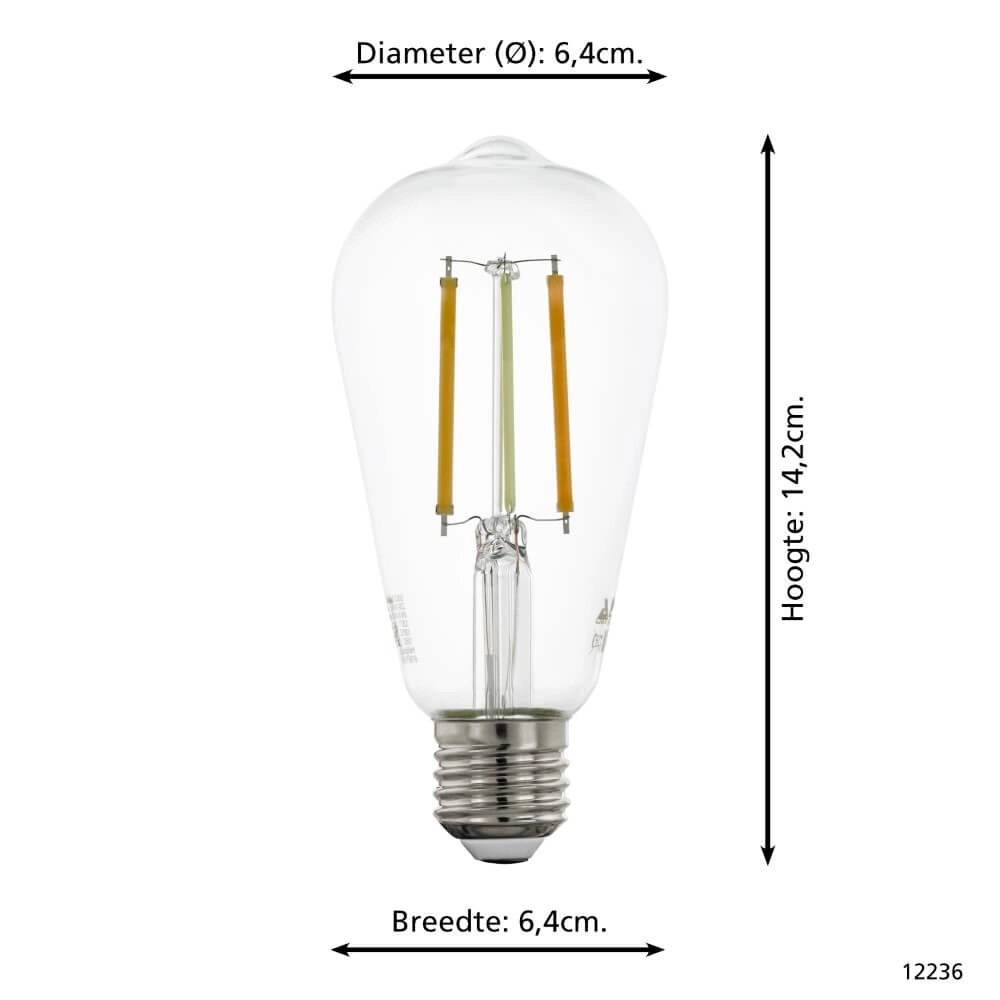 LED lamp bulb Zigbee - E27 - 6 watt - 2200-6500K - ST64 Eglo 9002759122362