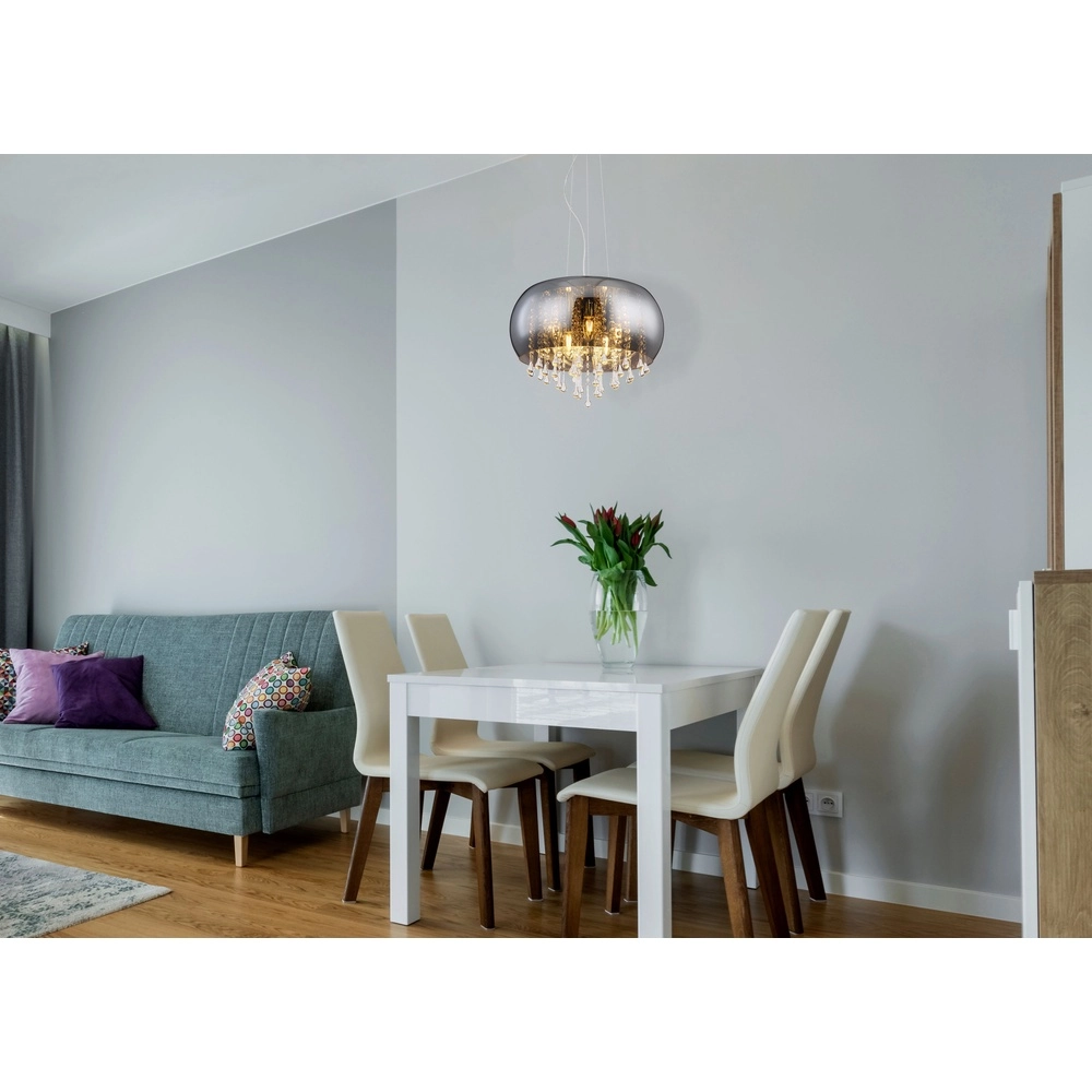 Pendant lamp Kalla Ø 44cm chrome Globo 9007371412938