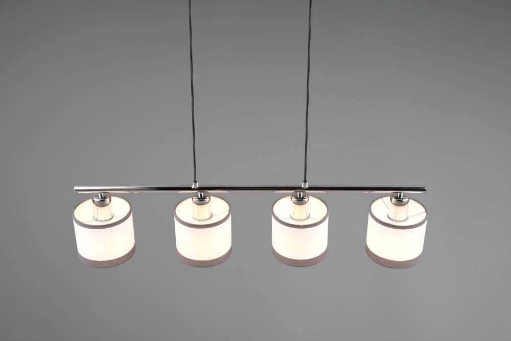 Hanging lamp Davos white 4-light Trio 4017807574265