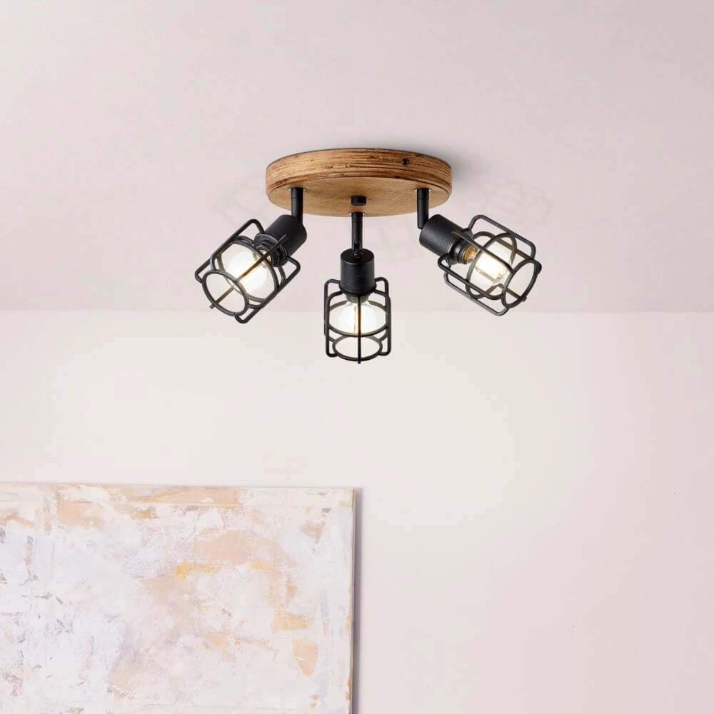 Industrial ceiling lamp Gwen 3-light Brilliant 4004353409820