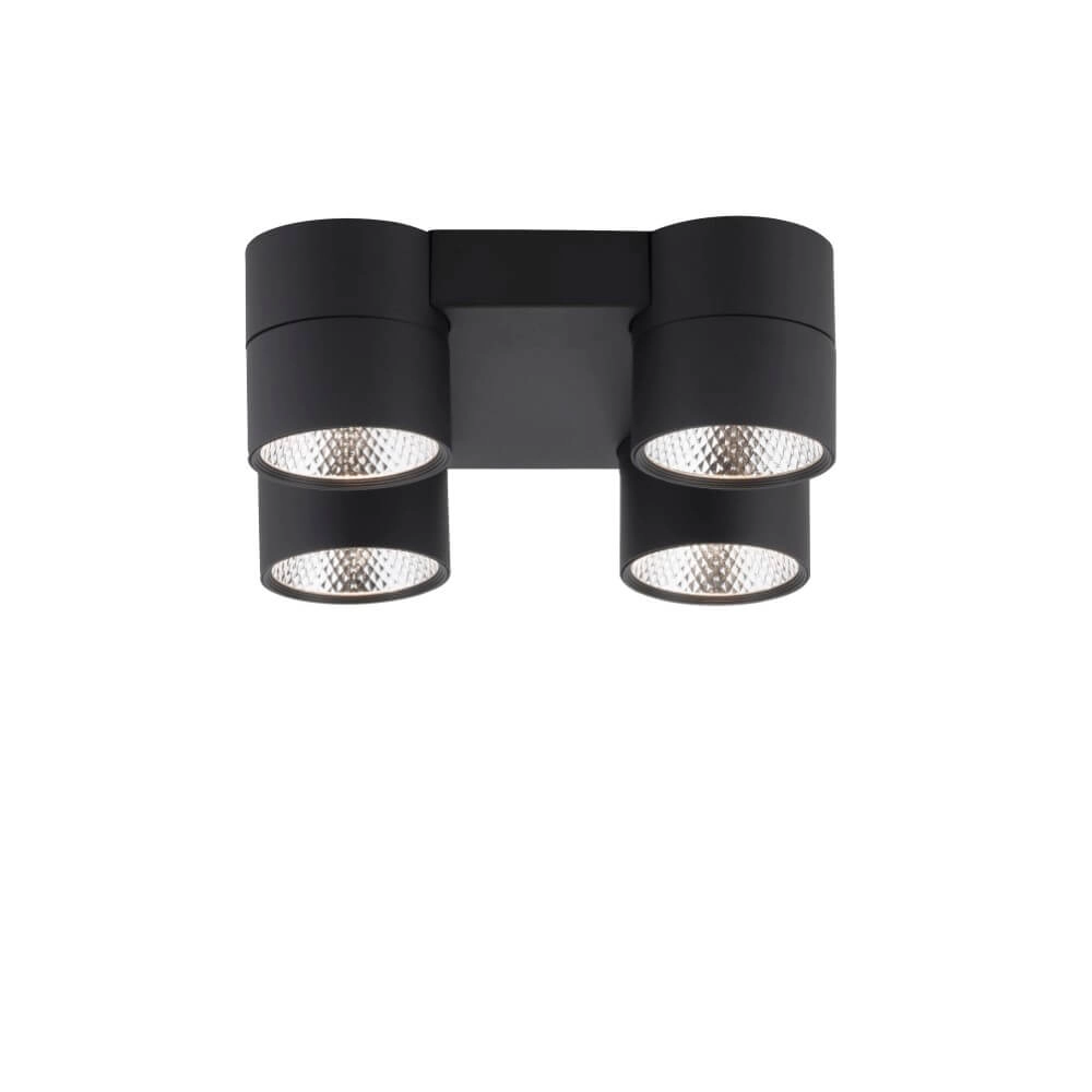 Ceiling lamp Pure Nola 4-light black Paul Neuhaus 4012248372012