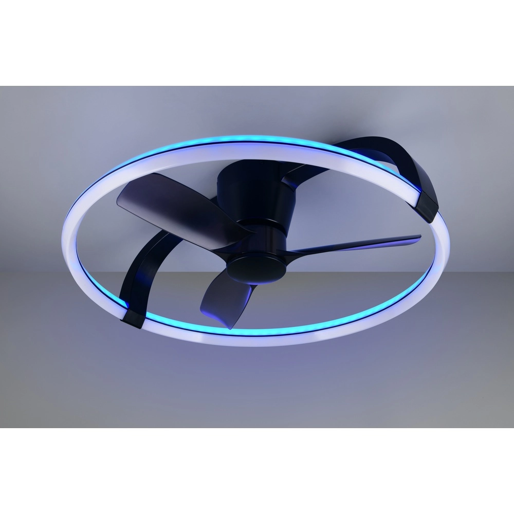 Smarthome fan Stockholm black Ø 73,5 Tuya Trio 4017807693133