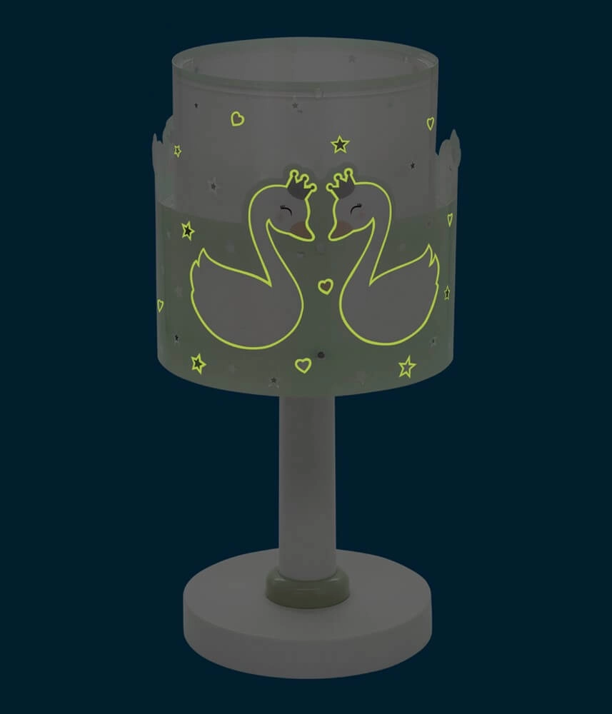 Children's room table lamp Sweet Love soft green Dalber 8420406617114