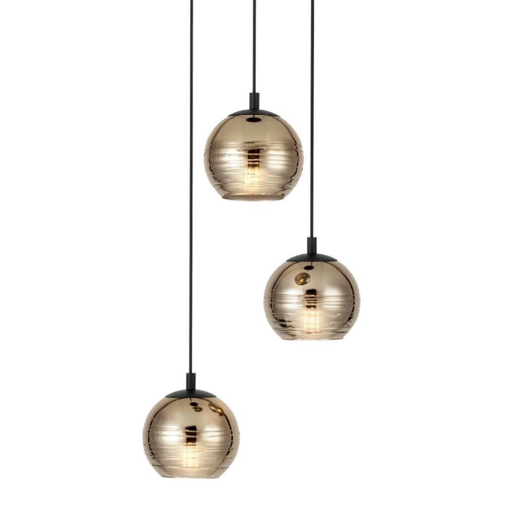 3-light hanging lamp Lemorieta black Stars of Light 9002759396855