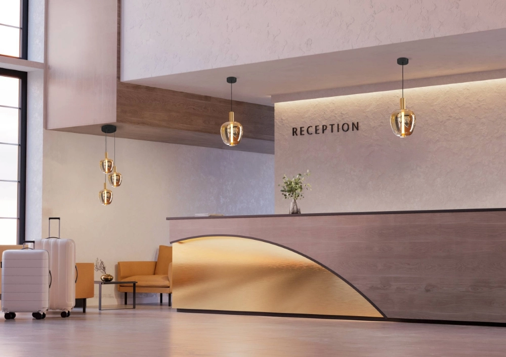 Design pendant lamp Fruitera gold Ø 25cm Stars of Light 9008606360048