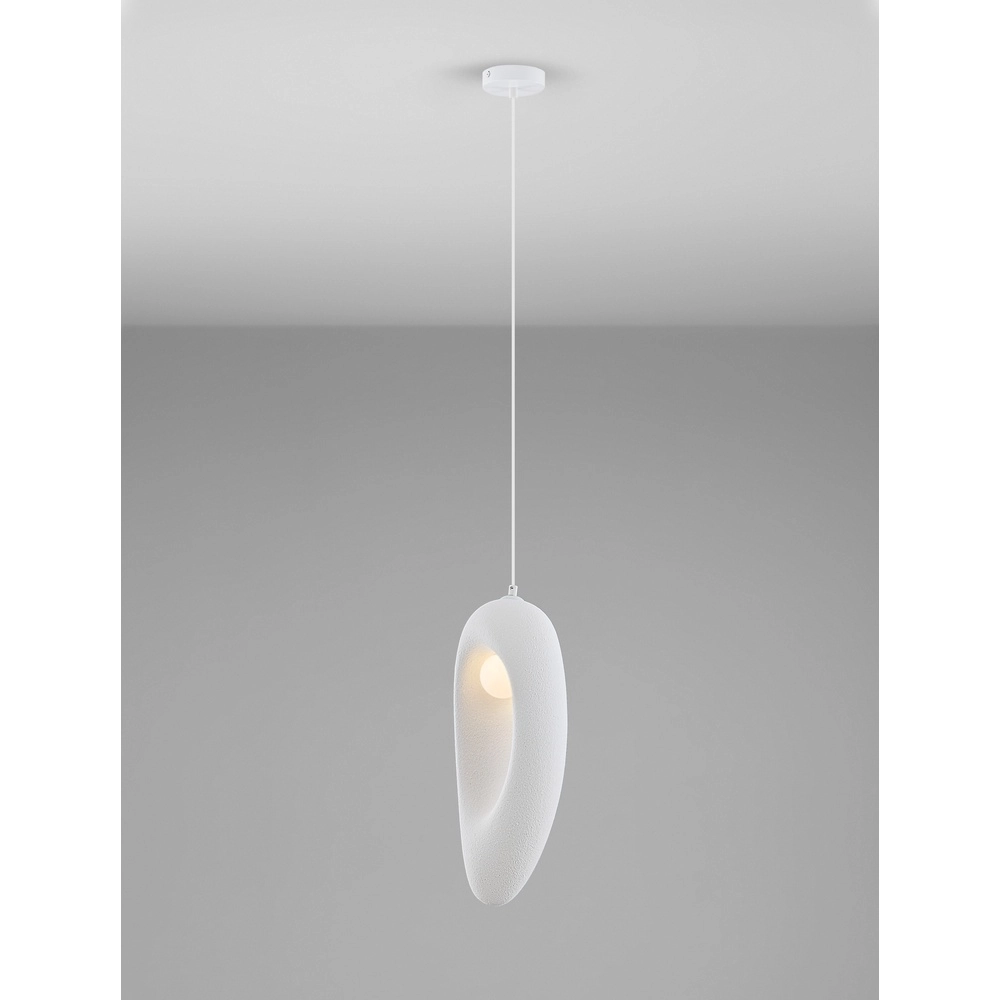 Natural pendant lamp Tempus white 48cm Lyora 5212017460868