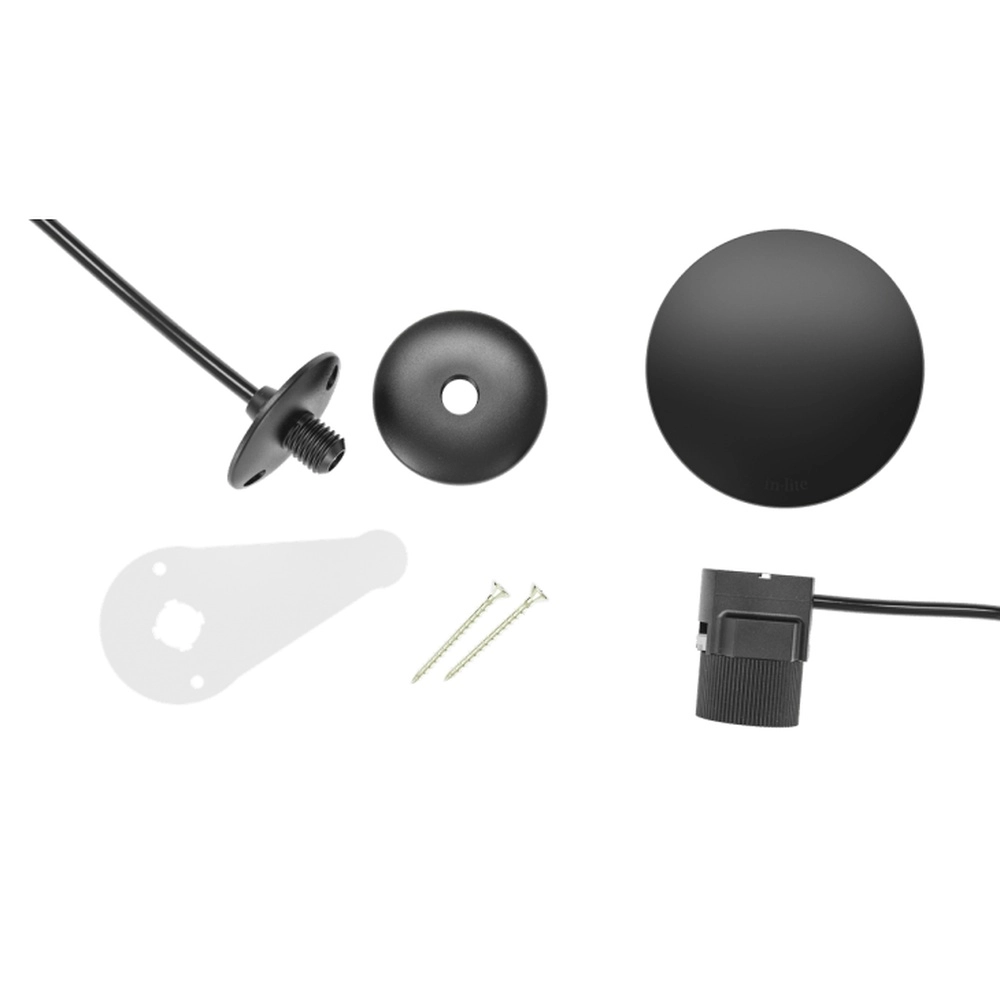12 volt wall lamp Sway Wall Black In-lite 8717051004896