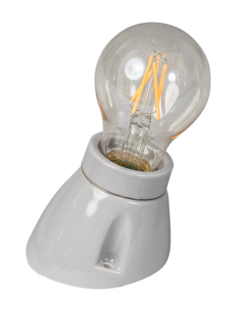 Porcelain wall lamp Vintage Oblique grey