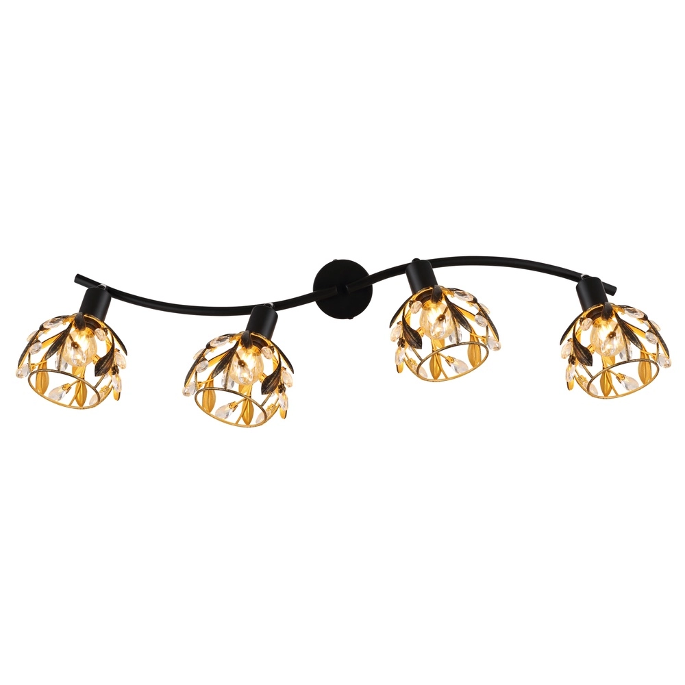 Country ceiling lamp Mika Black Globo 9007371528295