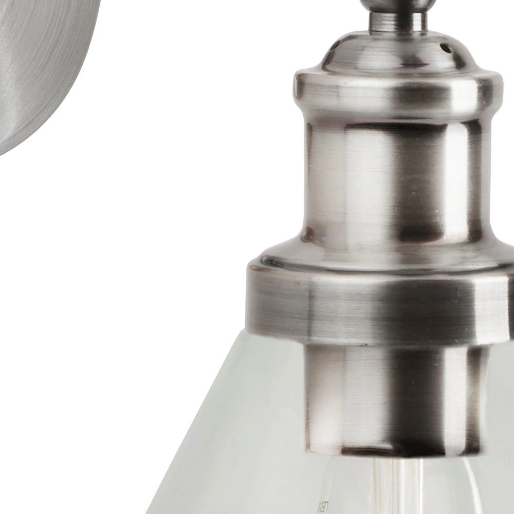 Wall lamp Pyramid matte silver Searchlight 5053423125718