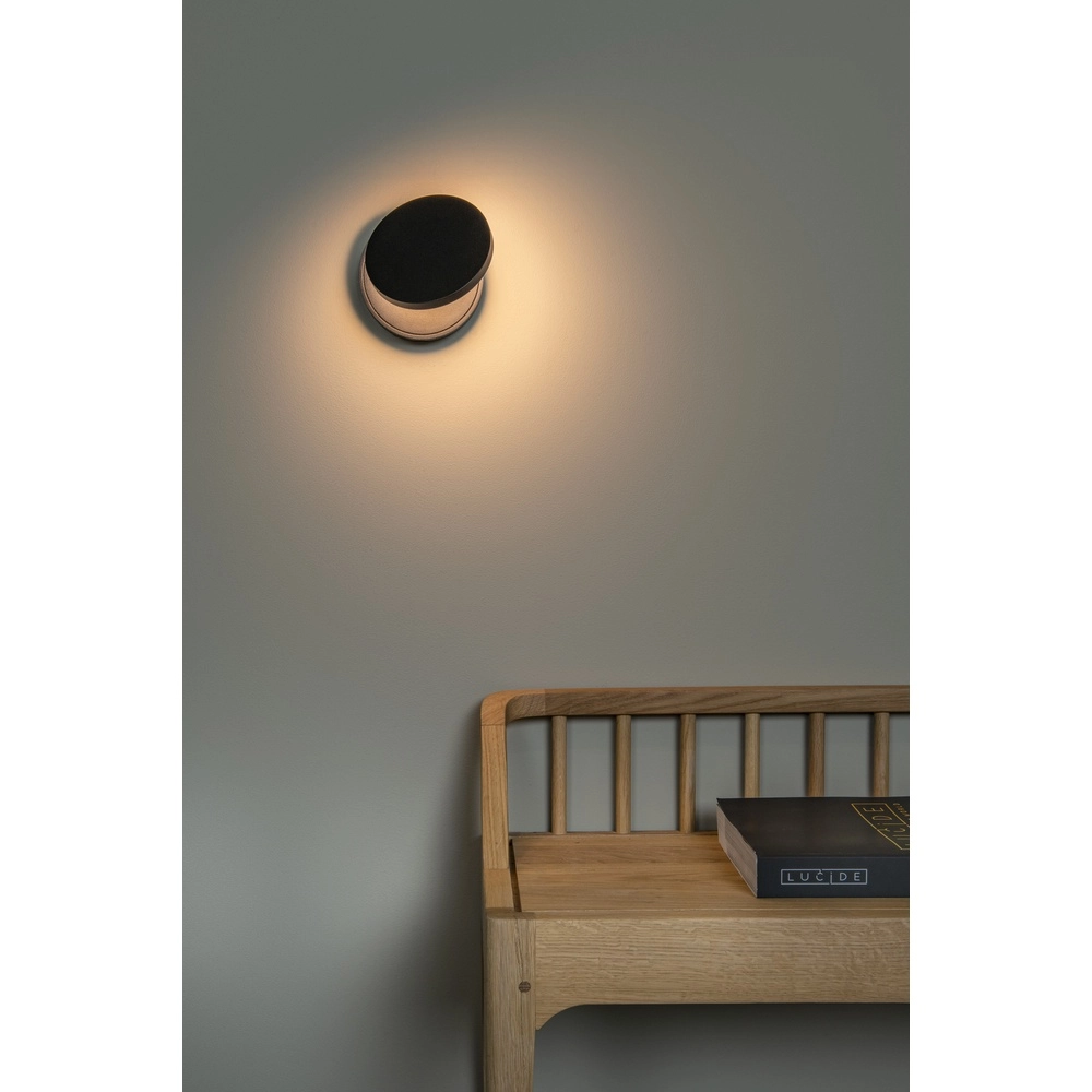 Design wall lamp Ufor Black Premium by Lucide 5411212570116