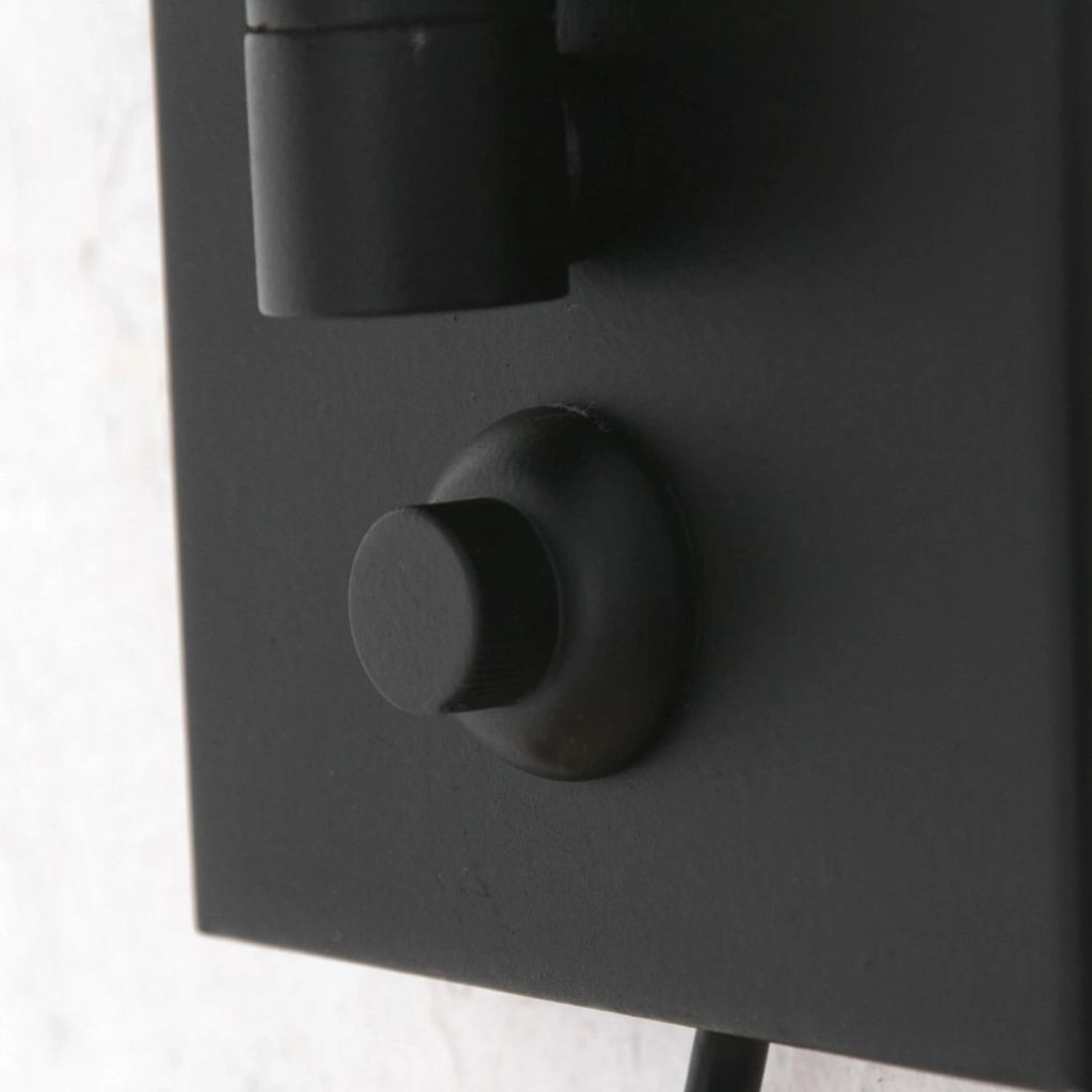 Black wall lamp Prestige Chic with cork cap Ø30cm Steinhauer 8712746180688