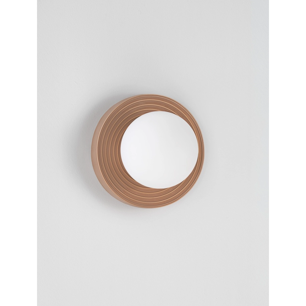 Wall lamp Orbique caramel Ø 22cm Lyora 5212017483898