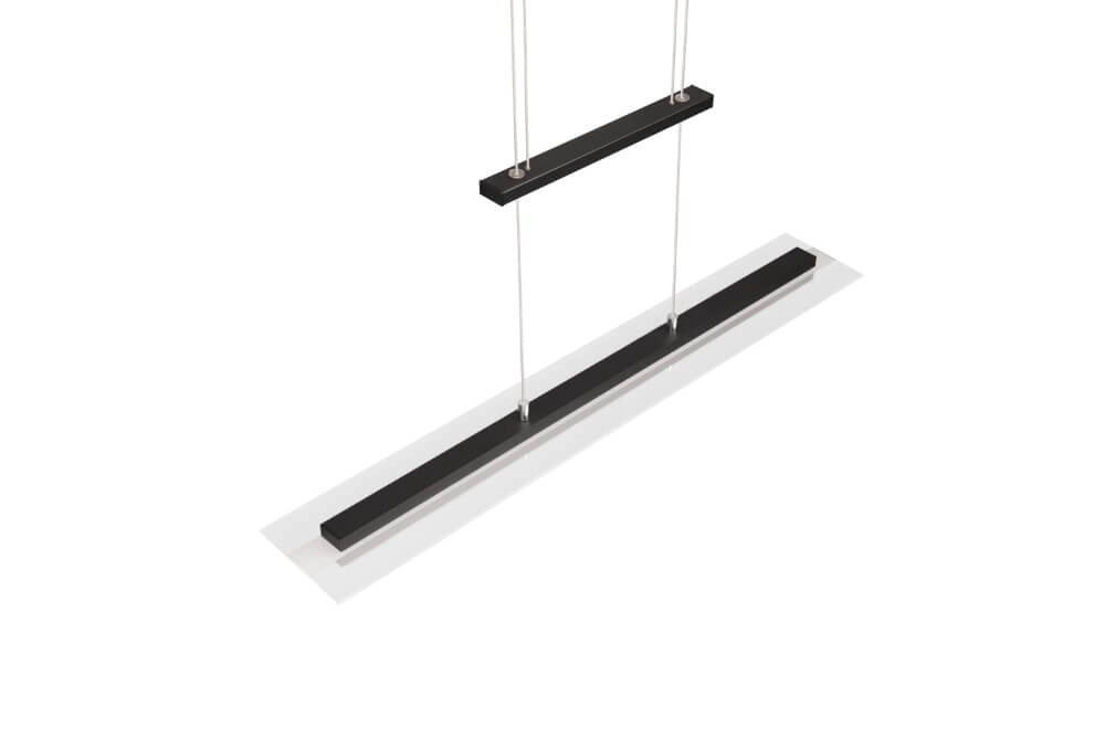 Glass pendant lamp Milos black Trio 4017807588286