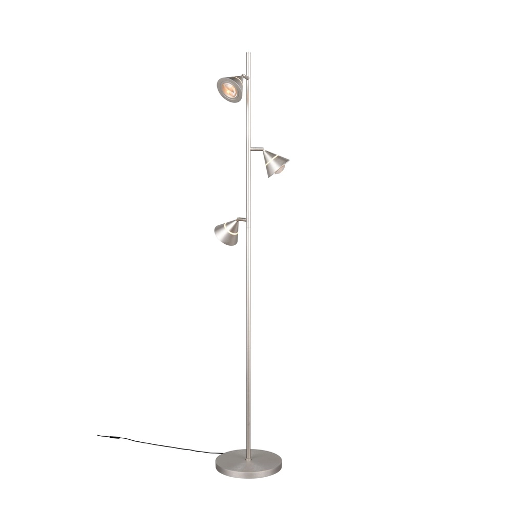 Floor lamp Romeo nickel
